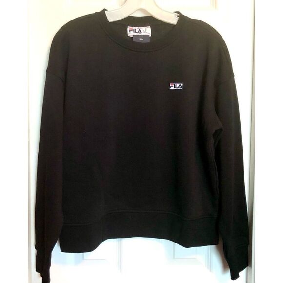 FILA - NWT - L Sz M “Stina” Oversized, Slightly-Cropped Crew Neck Sweatshirt - Picture 4 of 15